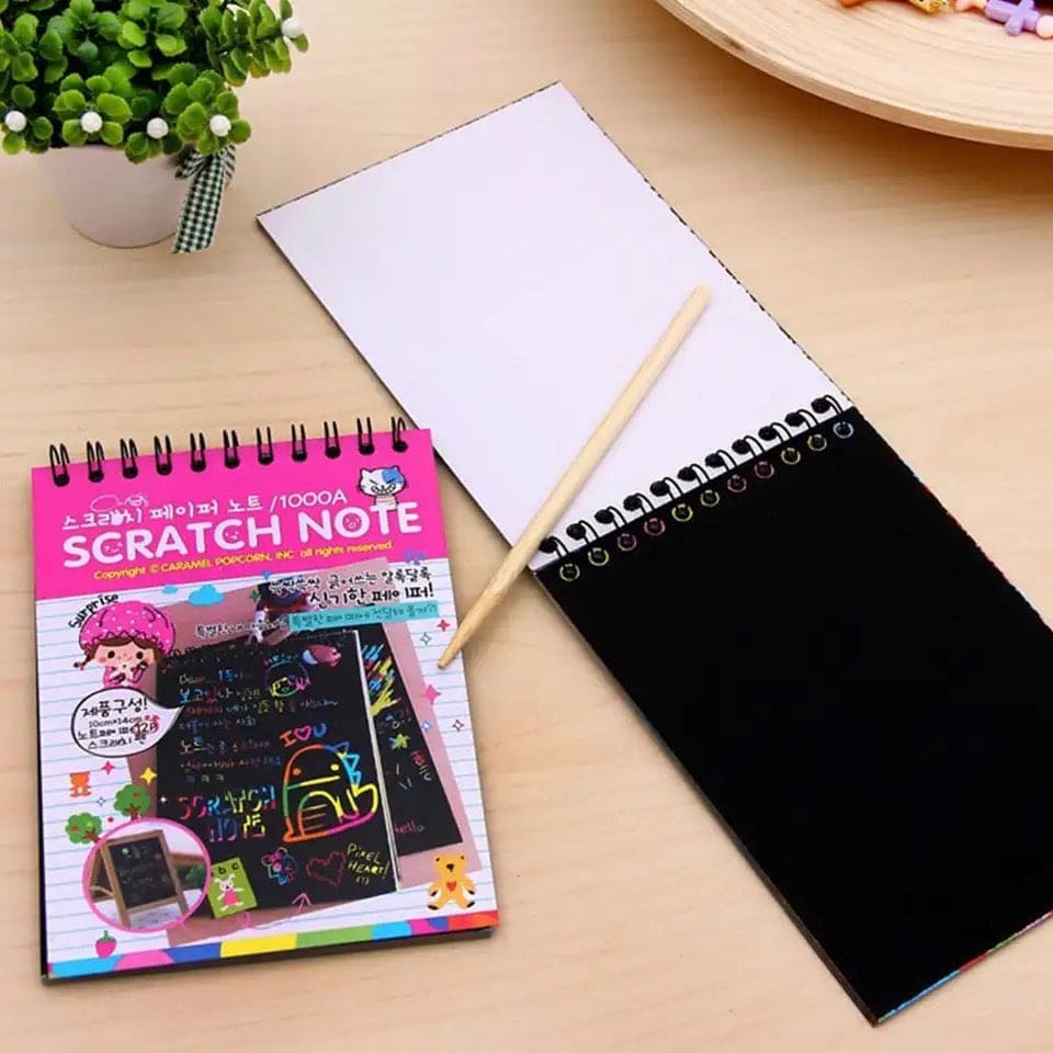 Children Graffiti Notebook, Black Page Magic Drawing Book, Painting Notepad for Kids, DIY Scratch Drawing Notes Paper, Graffiti Painting Coils Drawing Book, Color Scratch Art Mini Notes, Scraping Drawing Paper Children Graffiti Notebook, Black Page Magic Drawing Book, Painting Notepad for Kids, DIY Scratch Drawing Notes Paper, Graffiti Painting Coils Drawing Book, Color Scratch Art Mini Notes, Scraping Drawing Paper